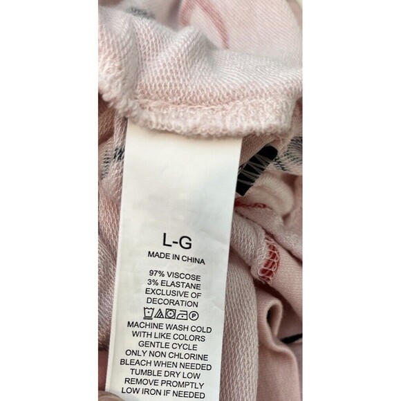 KATE SPADE Sleep Shirt Womens Large Pink & Black Wink Nightshirt Nightgown - Picture 12 of 12